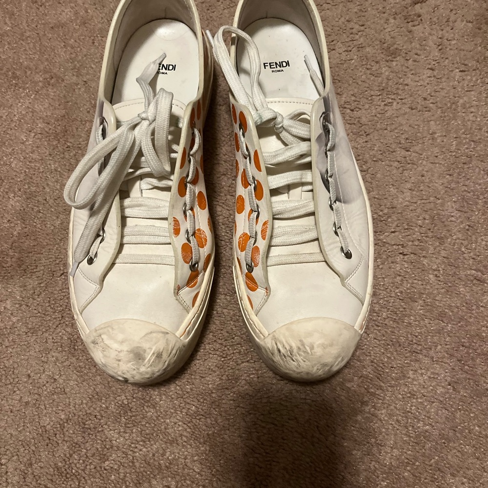 Fendi leather sneakers